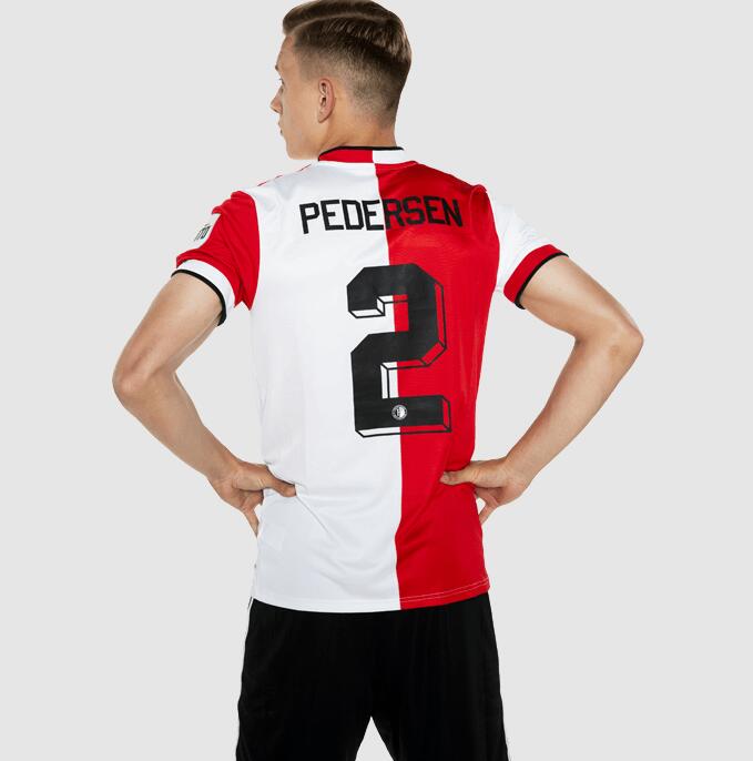 2021/22 Feyenoord Home Kit Soccer Jersey with Pedersen 2 printing